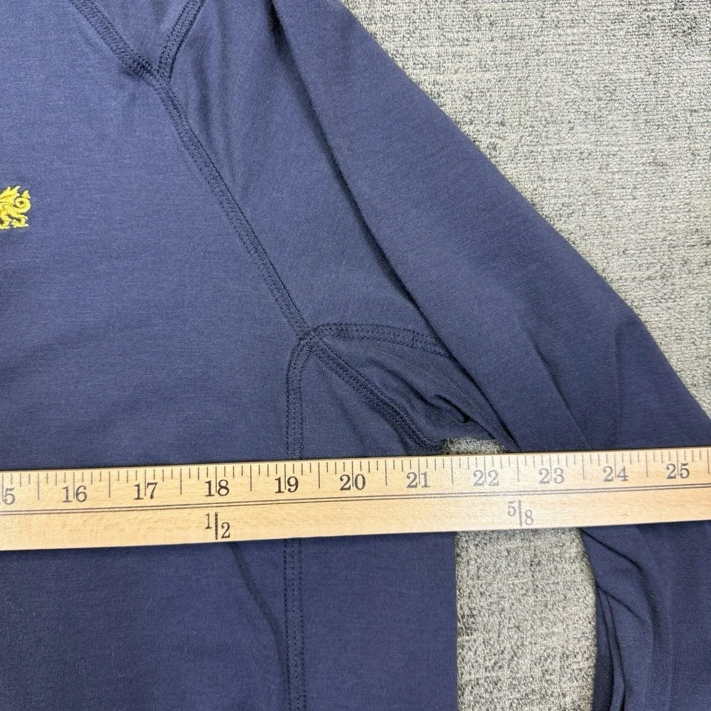 Travis‎ Mathew 1/4 Zip Pullover Mens Large Blue Performance Golf Athleisure
